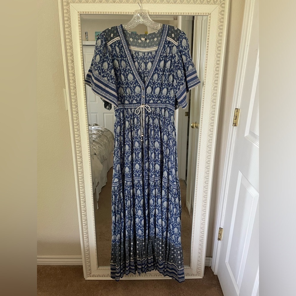 Spell Oracle Maxi Dress in Blue Indigo - Picture 6 of 10